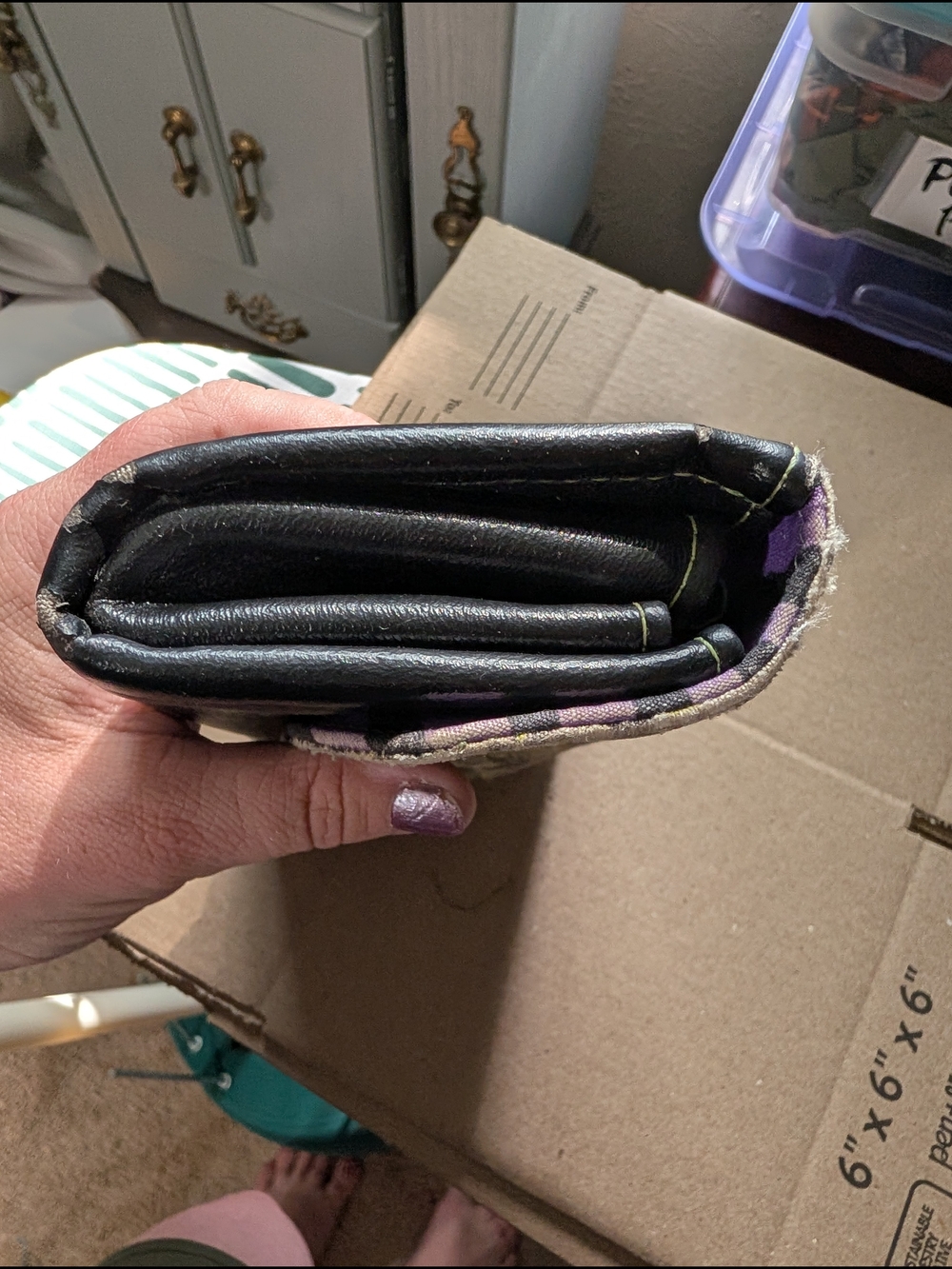 😍Sew Wicked Sweet Handmade Leather Beetlejuice Wallet. - Picture 7 of 16